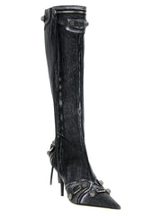 Balenciaga Black Lamb Leather Over The Knee