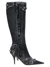Balenciaga Black Lamb Leather Over The Knee - EU37/US7