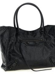 Balenciaga Black Lamb Leather Tote Bag