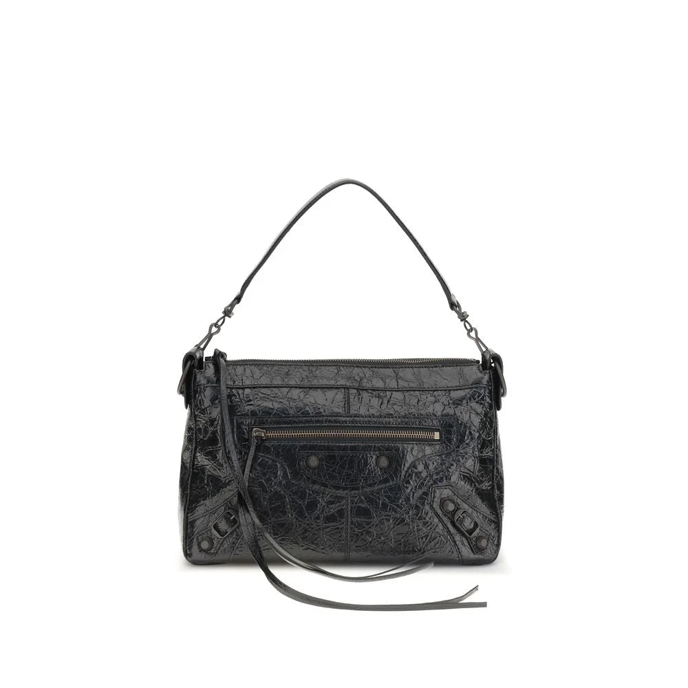 תיק כתף שחור של Balenciaga Lamb Ovis Aries