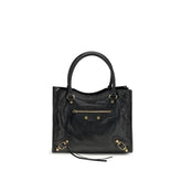 Balenciaga Black Lamb Ovis Aries Aries Shoulder Bag