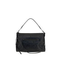 Bolsa de Ombro Aries de Lã Preta Balenciaga