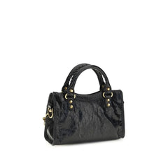 Balenciaga Black Lamb Ovis Aries Aries Shoulder Bag