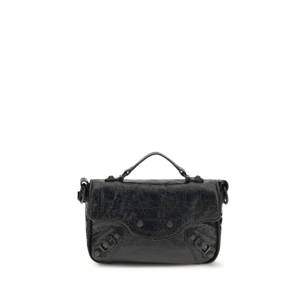 Balenciaga Black Lamb Ovis Aries Shoulder Bag