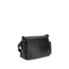 Balenciaga Schwarze Schultertasche aus Lammfell
