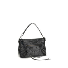 תיק כתף שחור של Balenciaga Lamb Ovis Aries