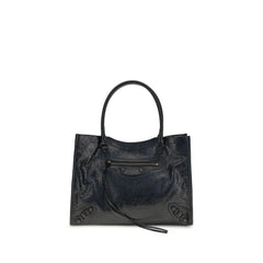 Balenciaga Black Lamb Ovis Aries Aries Shoulder Bag
