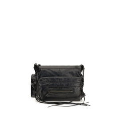 Balenciaga Schwarze Schultertasche aus Lammfell