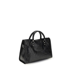 Balenciaga Black Lamb Ovis Aries Aries Shoulder Bag