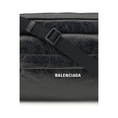 Balenciaga Black Lamb Ovis Aries Aries Shoulder Bag