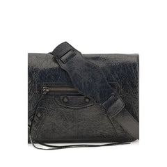 Balenciaga Černá kabelka přes rameno z beránčí vlny Ovis Aries Aries