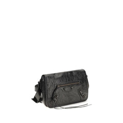 Balenciaga Černá kabelka přes rameno z beránčí vlny Ovis Aries Aries