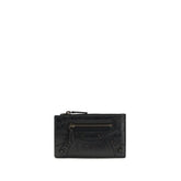 Balenciaga Black Lamb Ovis Aries Aries Wallet