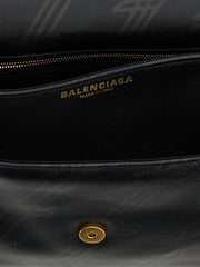 Balenciaga Black Leather Shoulder Bag