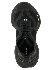 Balenciaga Black Polyester Athletic Sneakers