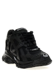 Balenciaga Black Polyester Athletic Sneakers
