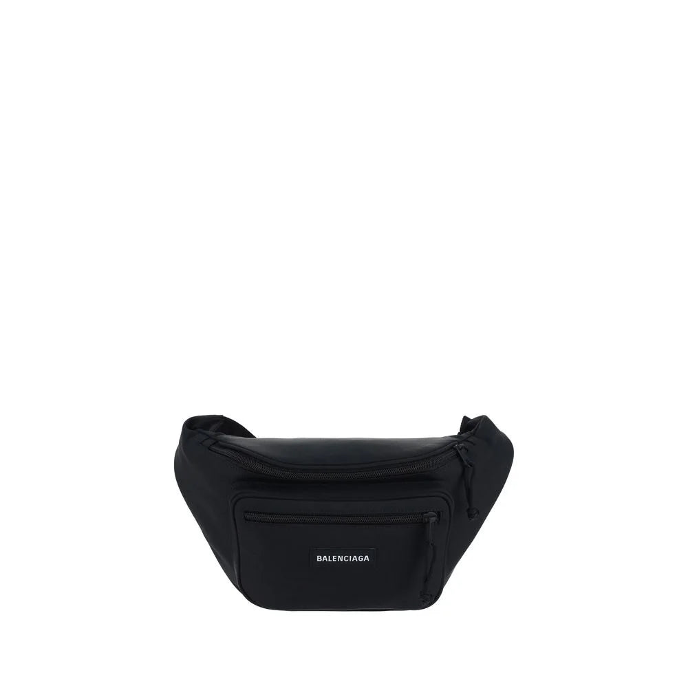 Balenciaga Black Polyester Clutch Bag