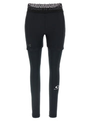 Balenciaga Black Polyester Leggings - XS