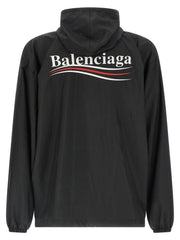 Balenciaga Black Polyester Shell Jacket