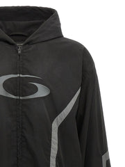Balenciaga Black Polyester Shell Jacket - M