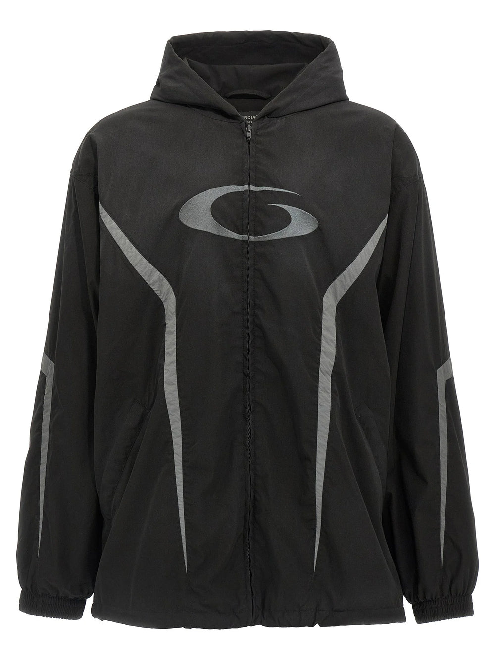 Balenciaga Black Polyester Shell Jacket - M