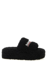 Balenciaga Black Polyester Slides