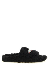 Balenciaga Black Polyester Slides