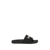Balenciaga Black Rubber Slippers