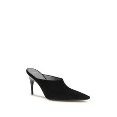 Balenciaga Black Suede Leather High Heel Pumps