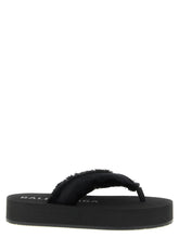 Balenciaga Black Viscose Slides