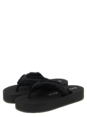 Balenciaga Black Viscose Slides