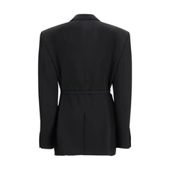 Balenciaga Black Wool Jackets And Coat