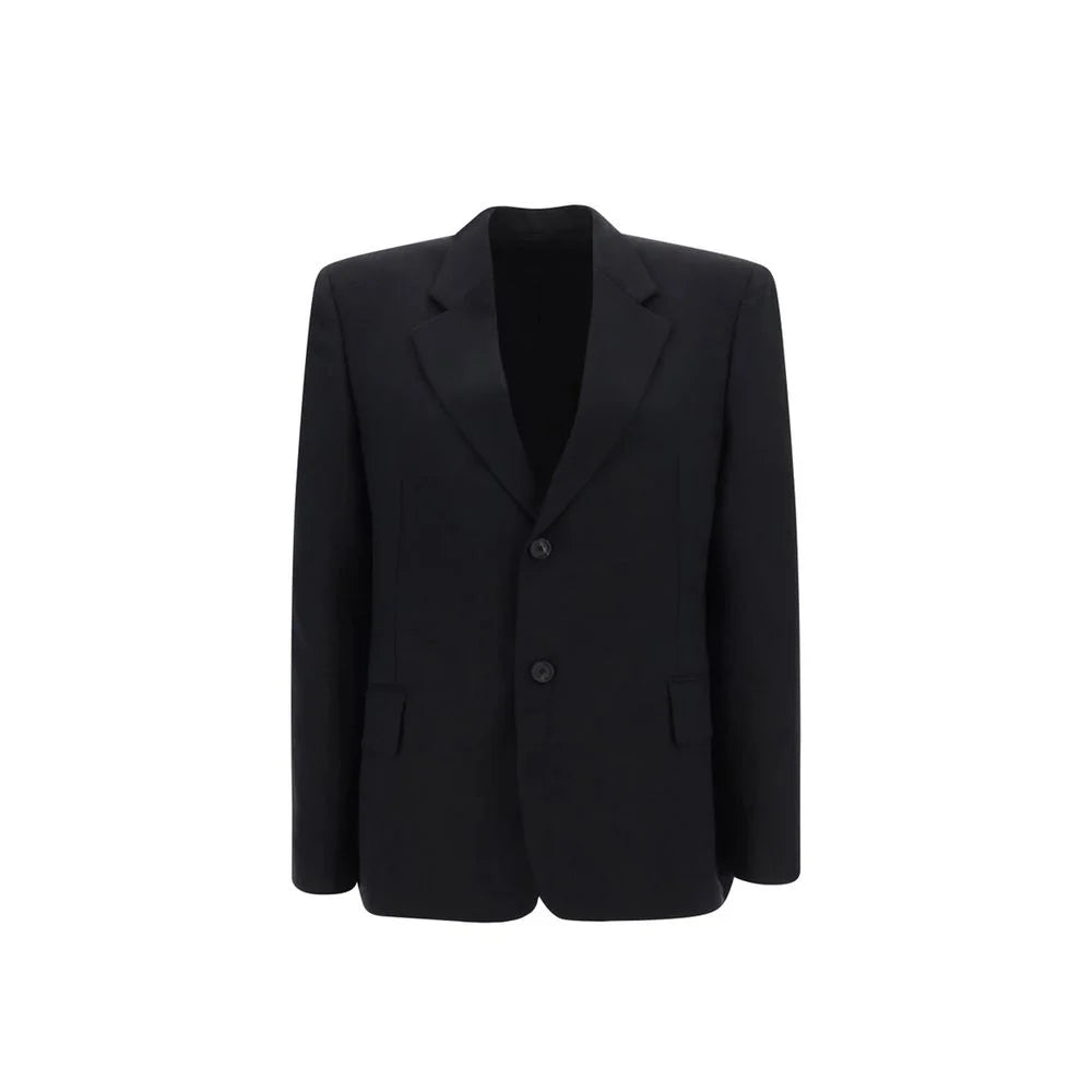 Balenciaga Black Wool Jackets And Coat - 40