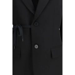 Balenciaga Black Wool Jackets And Coat