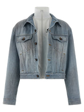 Balenciaga Blaue Baumwoll-Denim-Jacke