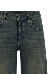 Balenciaga Blue Cotton Flared Jeans - 26