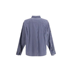 Balenciaga Blue Cotton Pattern Shirt - S