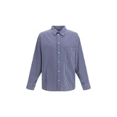 Balenciaga Blue Cotton Pattern Shirt - S