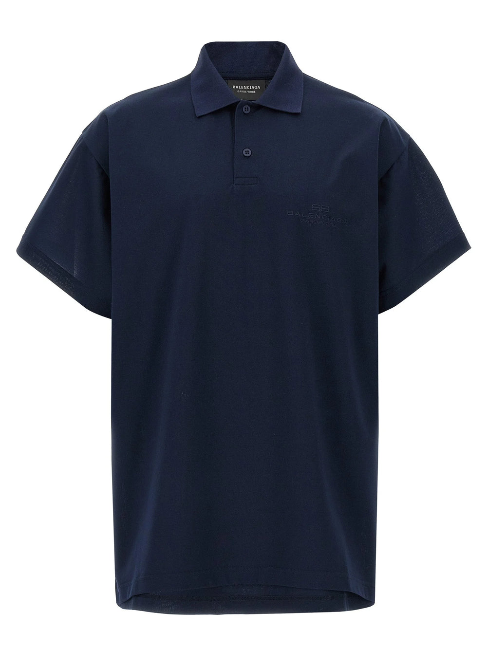 Balenciaga Blue Cotton Polo Shirt