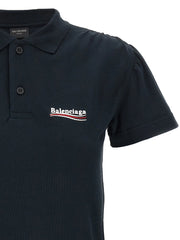 Balenciaga Blue Cotton Polo Shirt - M
