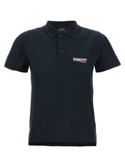 Balenciaga Blue Cotton Polo Shirt - M