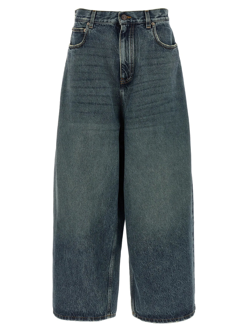 Balenciaga Blue Cotton Relaxed Fit Jeans