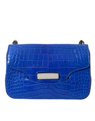 Balenciaga Blue Exotic Leather Neo Classic Purse Shoulder Handbag Bag - Shoulder Bags