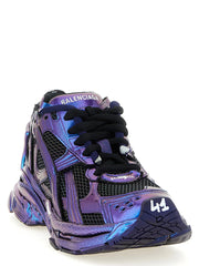 Balenciaga Blue Polyethylene Athletic Sneakers