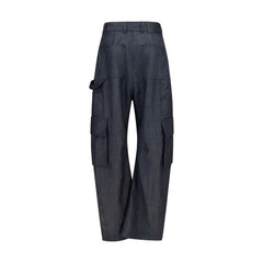 Balenciaga Blue Wool Oves Aries Cargo Pants - IT36 | XS