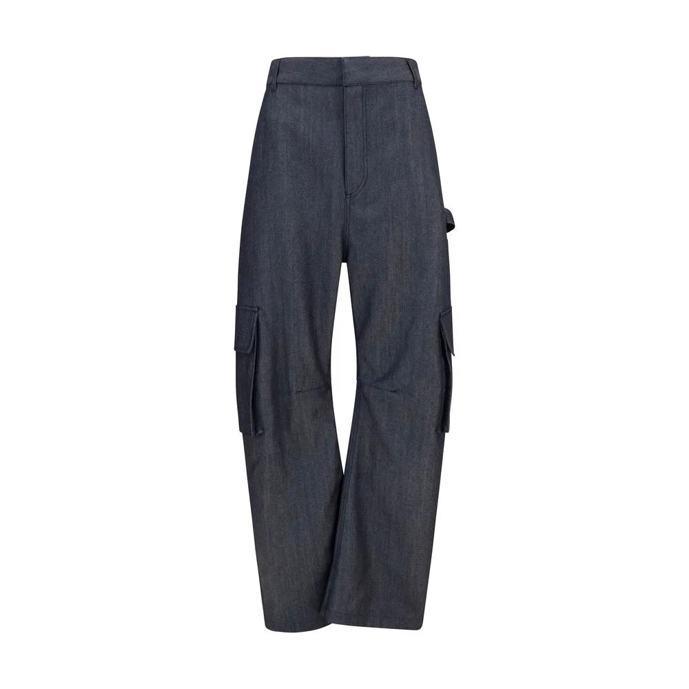 Balenciaga Blue Wool Oves Aries Cargo Pants - IT36 | XS