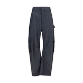 Balenciaga Blue Wool Oves Aries Cargo Pants - IT36 | XS