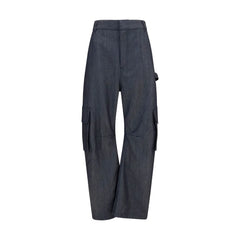 Balenciaga Blue Wool Oves Aries Cargo Pants - IT36 | XS