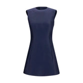 Balenciaga Blue Wool Oves Aries Casual Dress