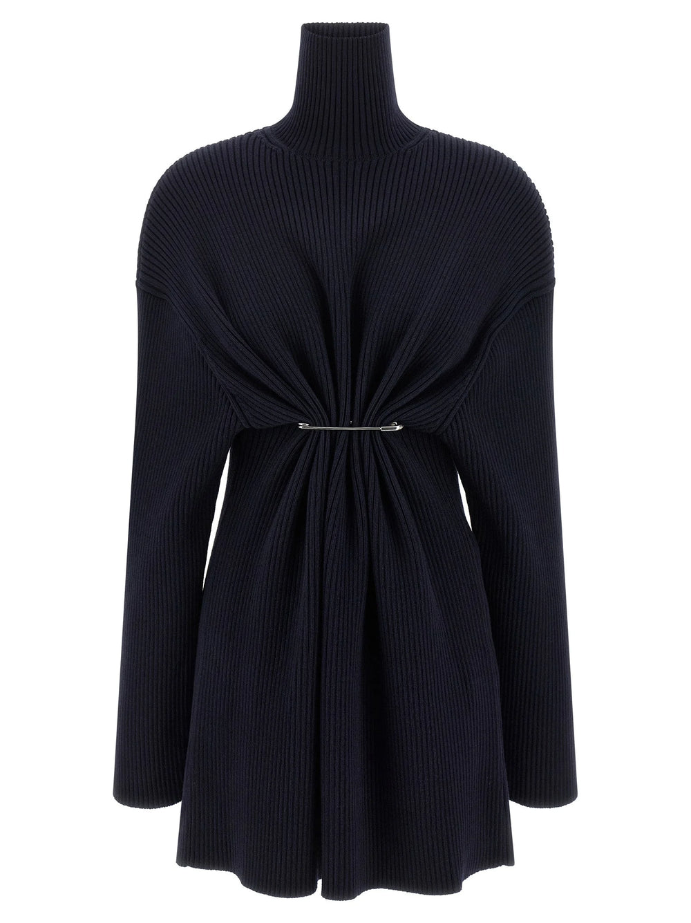 Balenciaga Blue Wool Short Dress